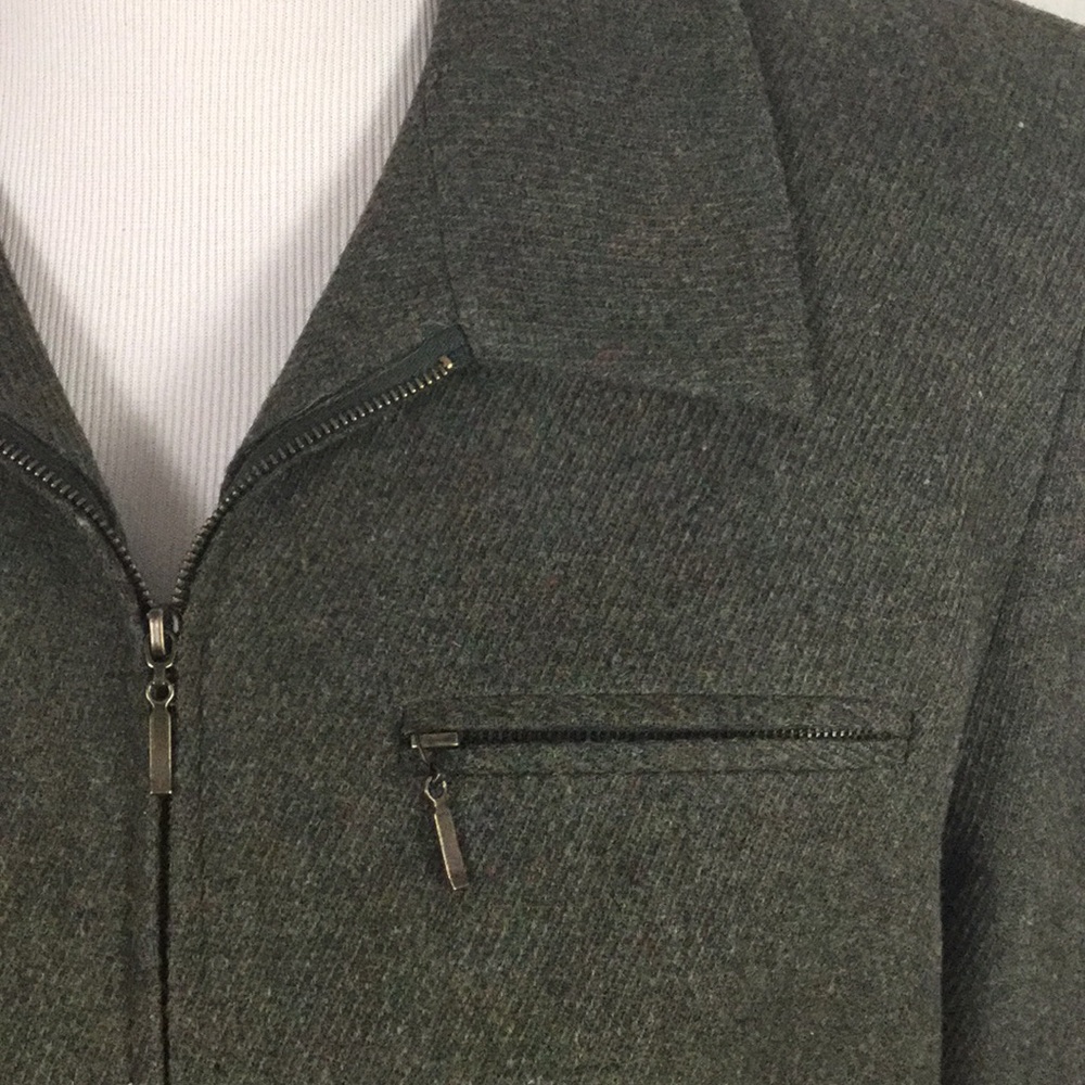 Vintage Pendleton zip-front blazer olive green - Picture 2 of 10